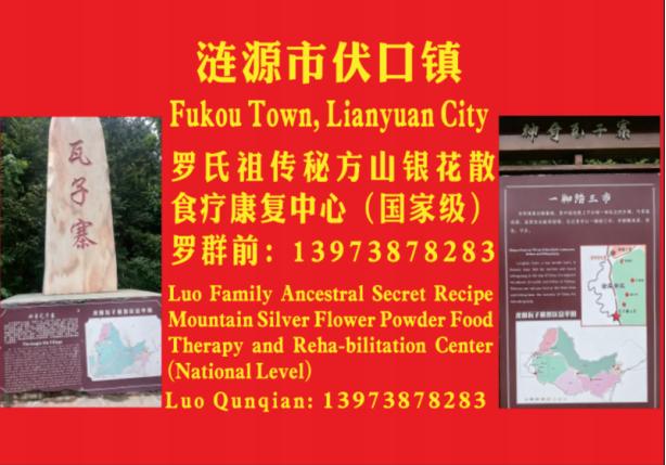 健康中国 传承国粹 食疗康复 延年益寿 热烈庆贺罗氏祖传秘方山银花散横空出世
